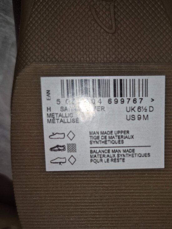 NWB CLARKS Sara Clover METALLIC BALLET FLAT sz 9 - Picture 8 of 9